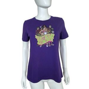 Disney Zombies Birthday Group Girls Short Sleeve Purple Tee